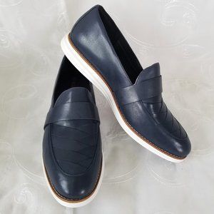 Cole Haan 10.5 Original Grand Loafer Leather Blue